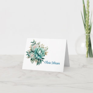 Custom Name Folded Note Cards