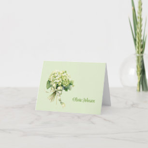 Custom Name Folded Note Cards