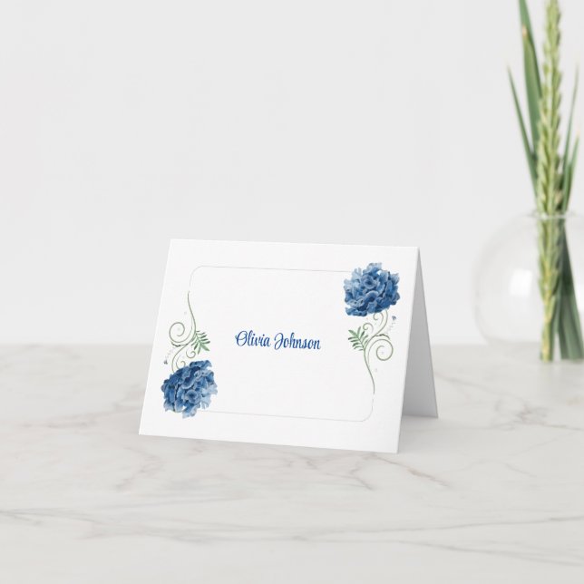 Custom Name Folded Note Cards (Front)