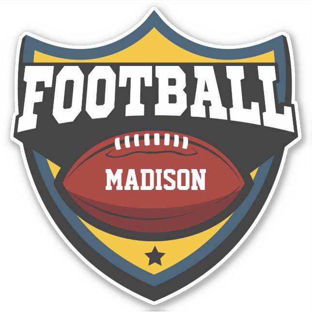 Custom name Football Logo (Front)