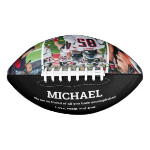 Custom Name Football Player Photo Collage American Football