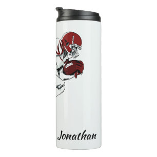 Custom Name Football Player tumbler