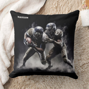 Custom Name Football Players Illustration Cushion