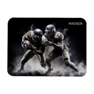 Custom Name Football Players Illustration Magnet