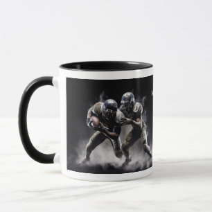 Custom Name Football Players Illustration Mug
