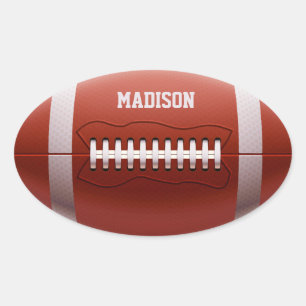 Custom name Football stickers