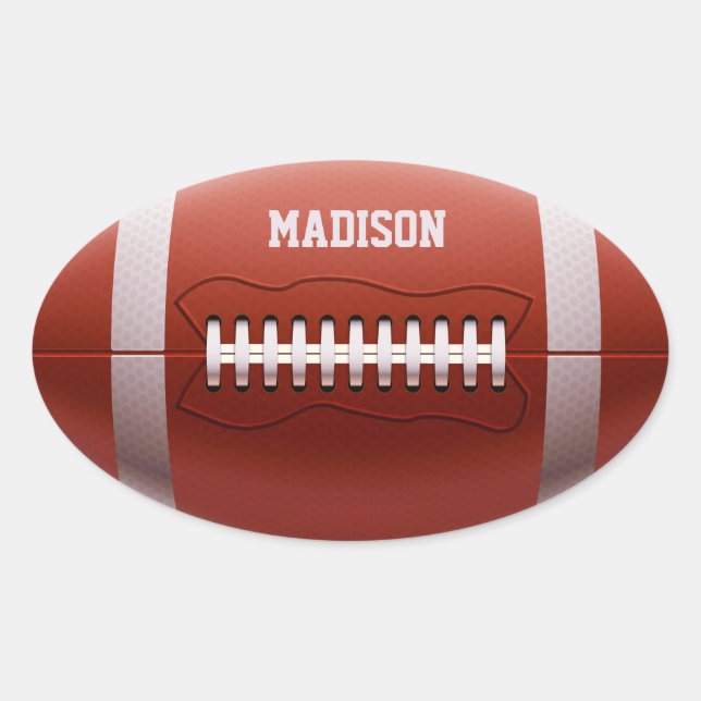 Custom name Football stickers (Front)