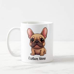 Custom Name French Bulldog Pet Dog Animal Coffee Mug