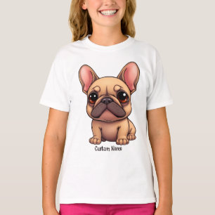 Custom Name French Bulldog Pet Dog Animal T-Shirt