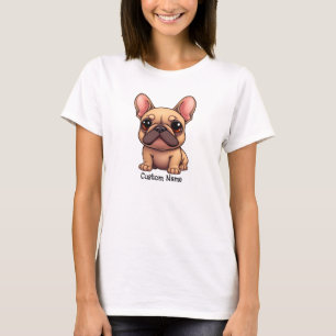 Custom Name French Bulldog Pet Dog Animal T-Shirt