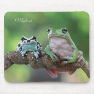 Custom Name Frog Mouse Pad