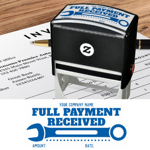 Custom Name Full Payment Thank you! WRENCH Self-in Self-inking Stamp