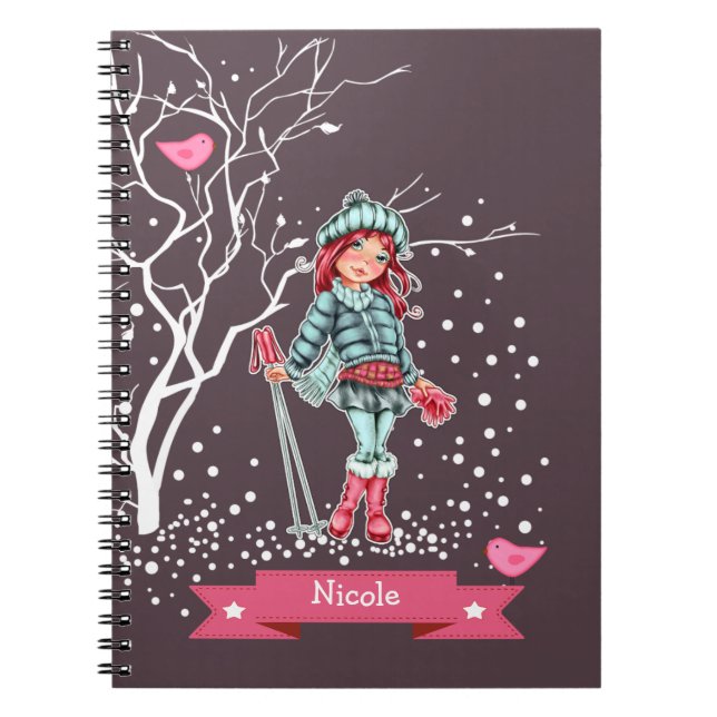 Custom Name Fun Christmas Gift Notebooks (Front)