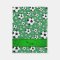 Custom name fun green soccer balls green stripe