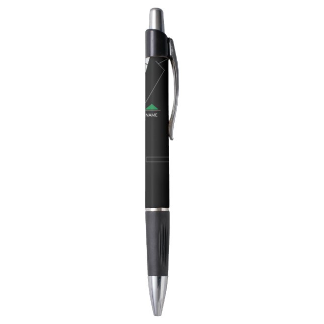 Custom Name Funny Business Pen with Black Suit (Bottom (Vertical))