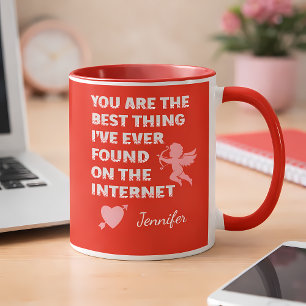 Custom Name Funny Dating Valentine Day Gift Mug