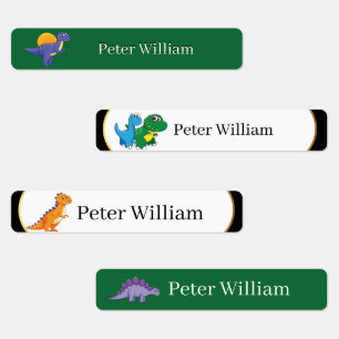 Custom Name Funny Dinosaur, leaves 1St Grade