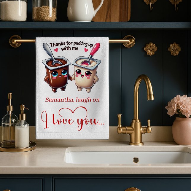 Custom Name Funny Food Love Towel Valentine (Custom Name Funny Food Love Towel Valentine)