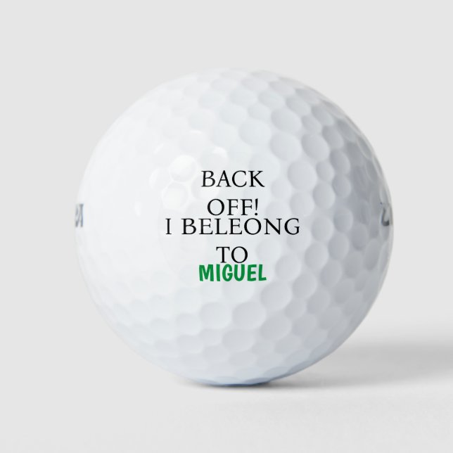 Custom Name Funny Lost Golf Golf Balls (Front)