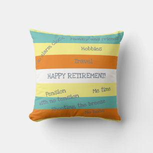 Custom Name Funny Retirement No Clock Boss Tension Cushion