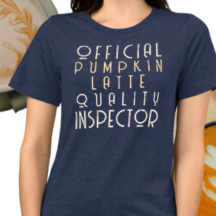 Custom Name Funny Saying Pumpkin Latte Fall Quote  Tri-Blend Shirt