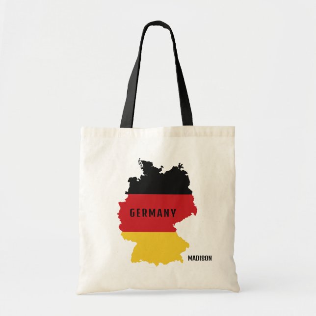 Custom Name Germany Tote Bag (Front)