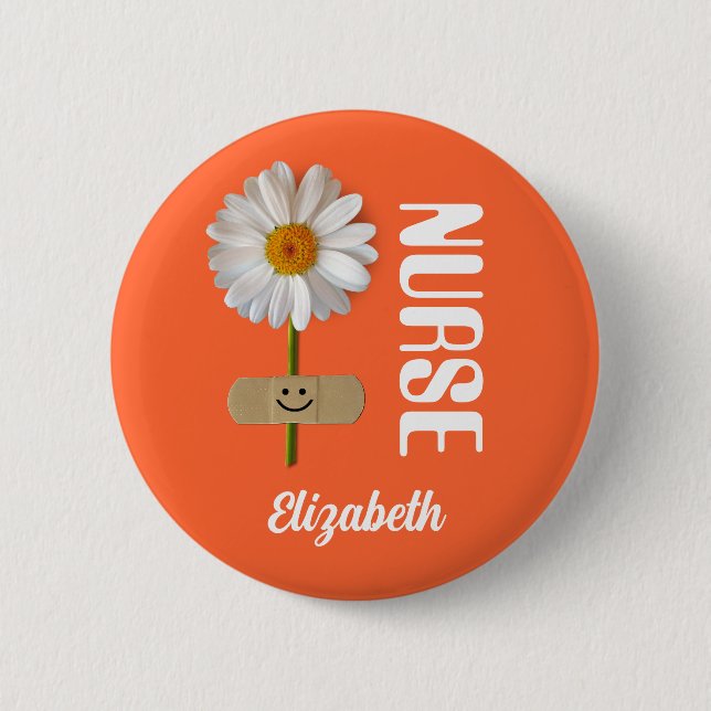 Custom Name Gift Button for Nurses (Front)