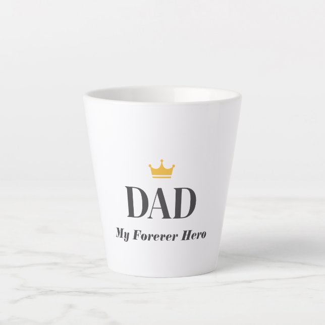 Custom Name Gift For Dad  Latte Mug (Front)