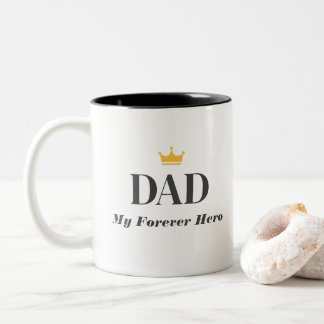 Custom Name Gift For Dad Two-Tone Coffee Mug