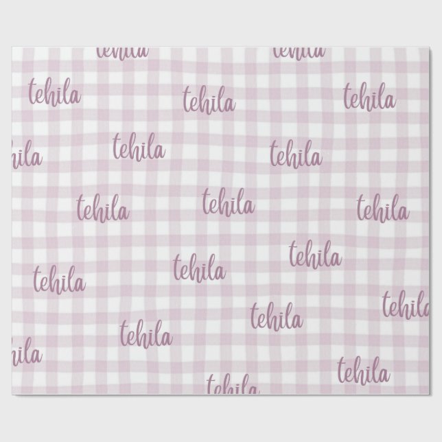 custom name gift wrap (Flat)