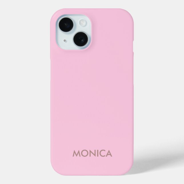 Custom name girly pink Case-Mate iPhone case (Back)