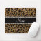 Custom name gold glitter cheetah print
