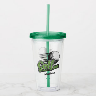 Custom Name Golf Acrylic Tumbler