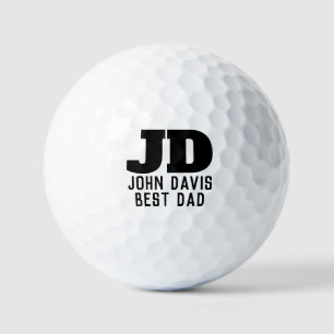 Custom Name Golf Ball for Dad Husband Birthday