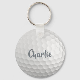 Custom name Golf Ball Key Ring