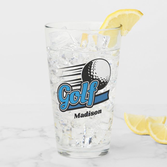Custom Name Golf Glass (Back Ice)