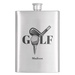 Custom Name Golf Hip Flask