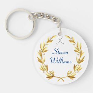 Custom Name Golf Keychain