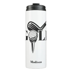 Custom Name Golf Thermal Tumbler