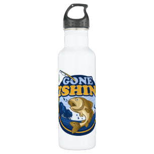 Custom Name Gone Fishing 710 Ml Water Bottle