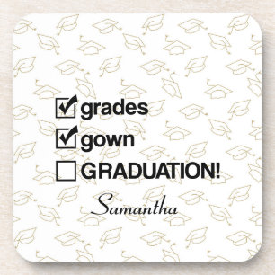 Custom Name Graduation Gift Funny Graduation Coaster