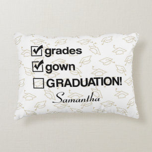 Custom Name Graduation Gift   Funny Graduation Decorative Cushion