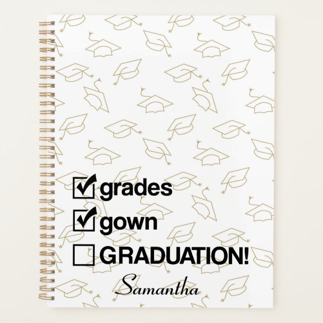 Custom Name Graduation Gift | Funny Graduation Planner (Front)