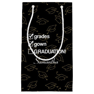 Custom Name Graduation Gift Funny Graduation Small Gift Bag