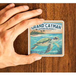 Custom Name Grand Cayman Islands Sea Turtle
