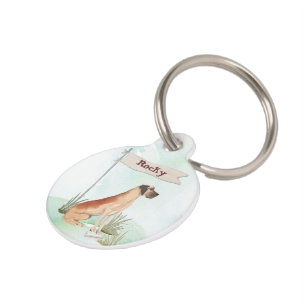 Custom Name Great Dane Pet Dog Tag