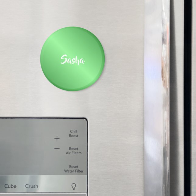 Custom name green gradient magnet (In Situ (Fridge))