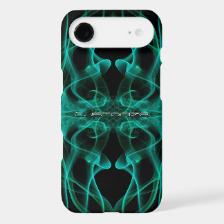 Custom Name Green Smoke Symmetrical Black