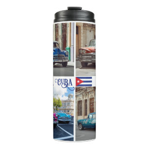 Custom Name Havana CUBA Cars Thermal Tumbler