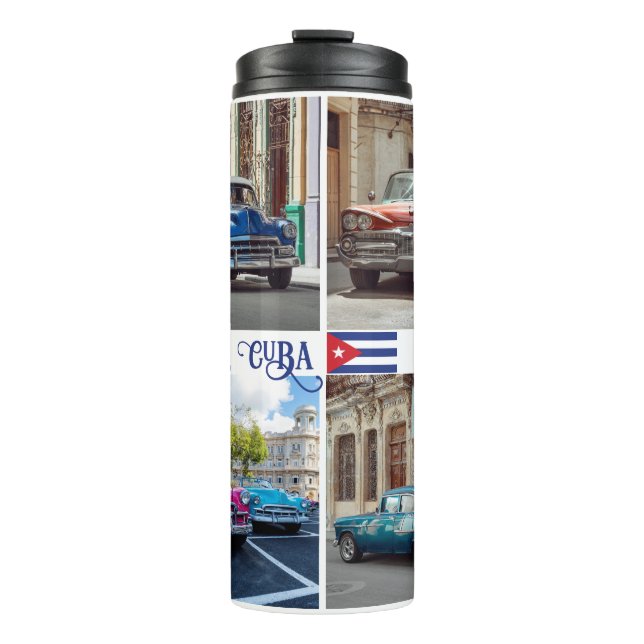 Custom Name Havana CUBA Cars Thermal Tumbler (Front)